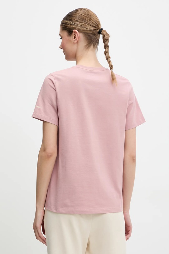 Îmbrăcăminte Columbia tricou din bumbac 2036573 roz