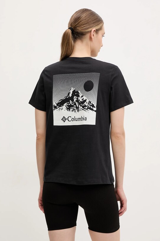 Одежда Хлопковая футболка Columbia 2036573 чёрный