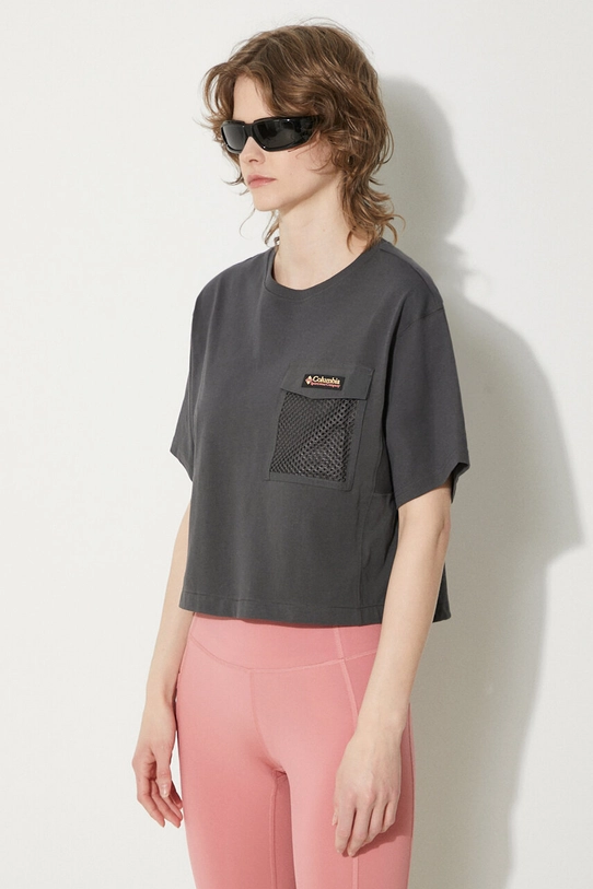 Columbia t-shirt in cotone Painted Peak grigio 2074491