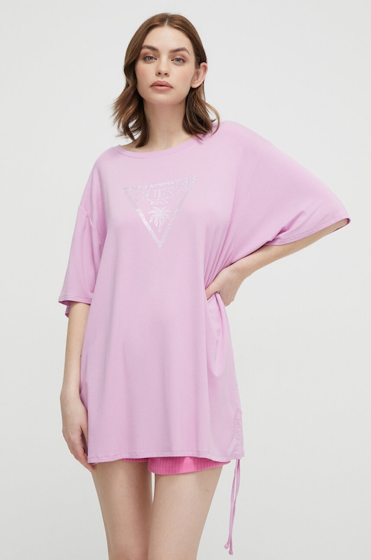 Футболка Guess relaxed фиолетовой E4GI00.K68D2