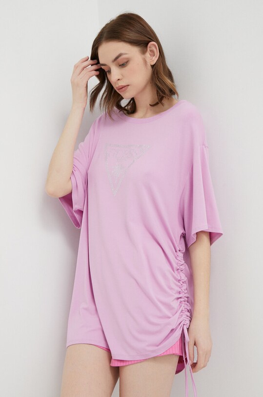 Одежда Футболка Guess E4GI00.K68D2 фиолетовой