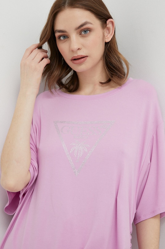 Футболка Guess фиолетовой E4GI00.K68D2