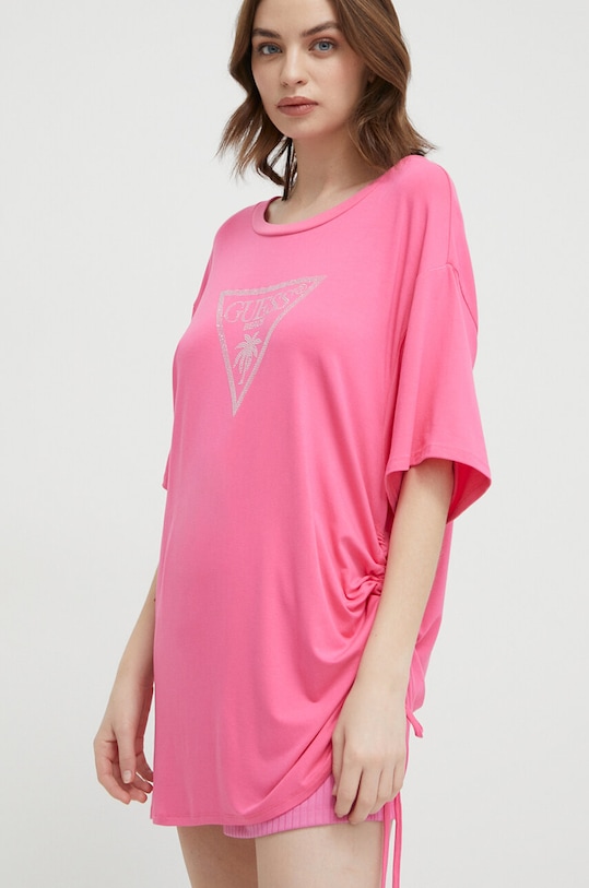 Odzież Guess t-shirt E4GI00.K68D2 różowy