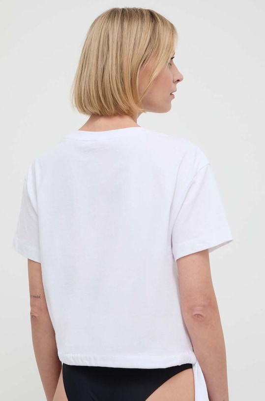 Odzież Guess t-shirt plażowy bawełniany E4GI03.I3Z14 biały