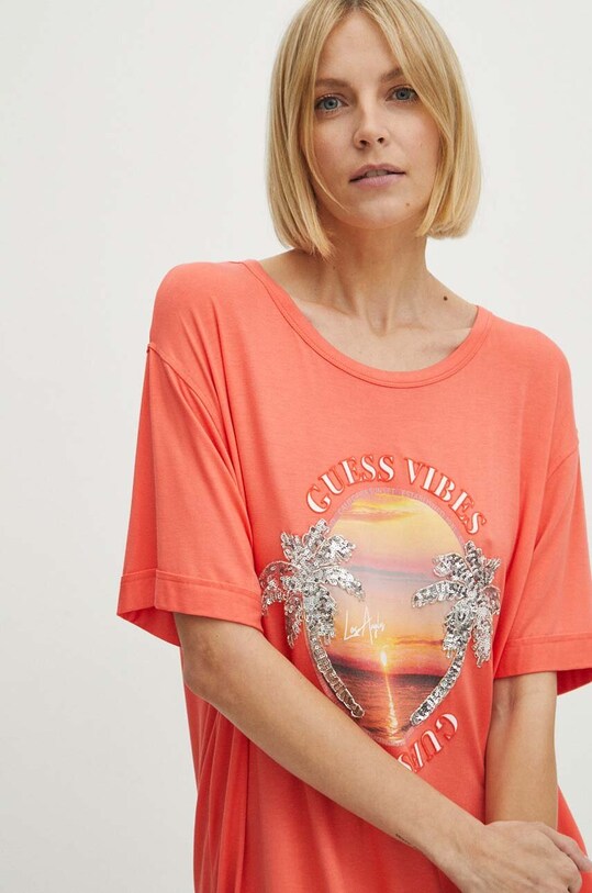 Футболка Guess оранжевый E4GI04.K68D2