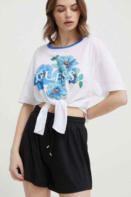 Пляжна футболка Guess regular білий E4GI08.KC6K0