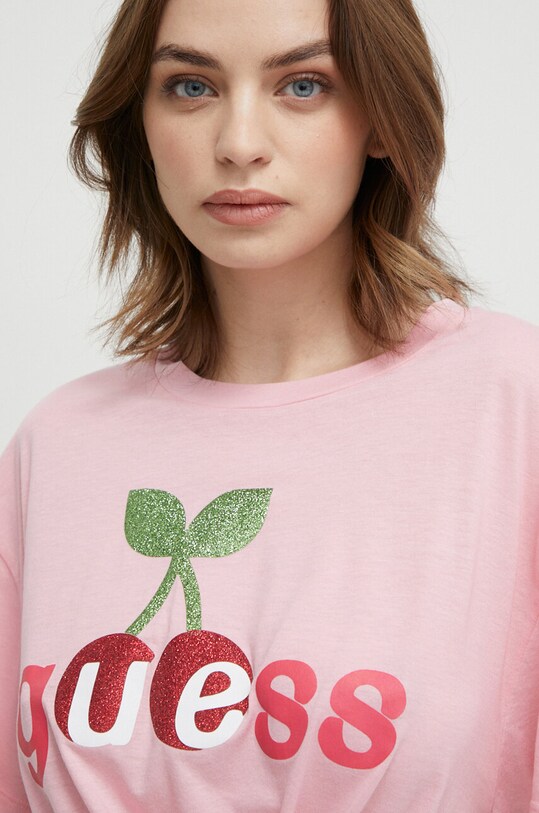Îmbrăcăminte Guess tricou de plajă E4GI08.KC6K0 roz
