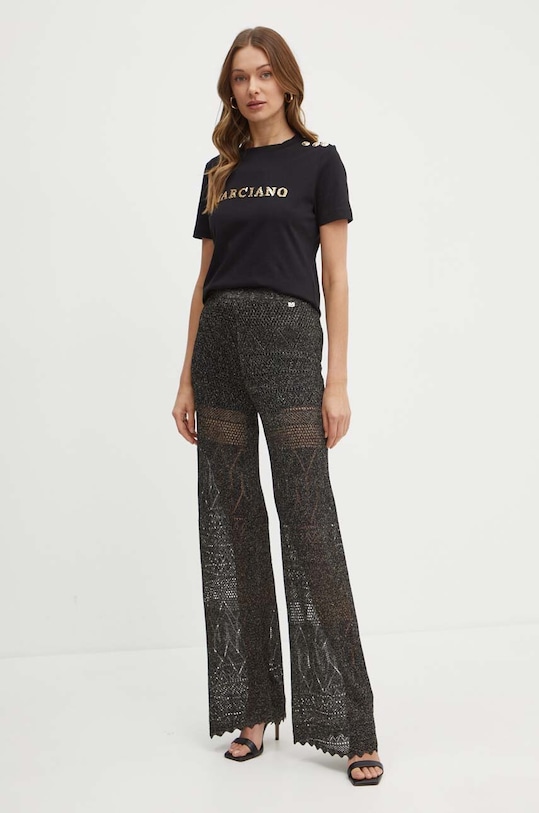 Bavlněné tričko Marciano Guess VIVIANA 4GGP18.6255A černá SS24