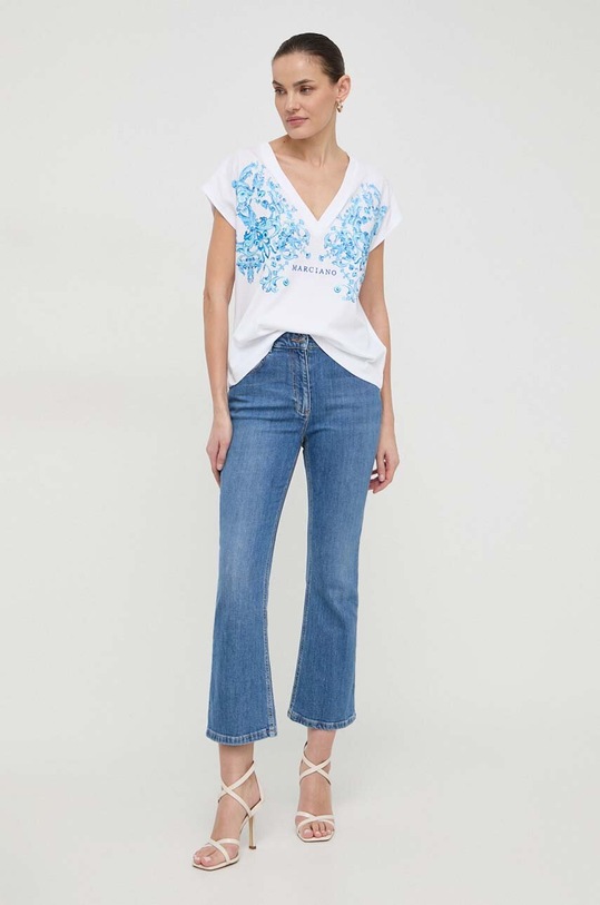 Tričko Marciano by Guess ADELE 4GGP00.6138A biela SS24