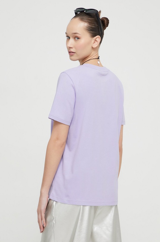 Odzież Superdry t-shirt bawełniany W1011122A.1KX fioletowy