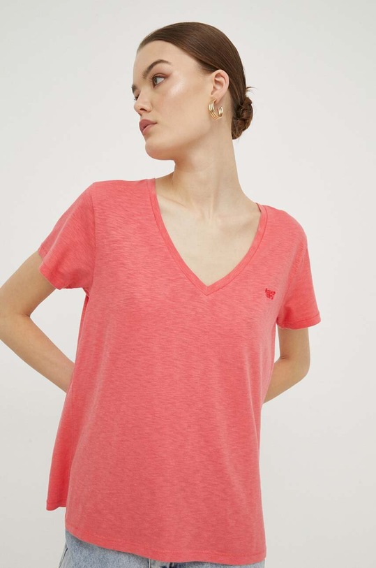 Superdry t-shirt regular różowy W1011181A.IJU
