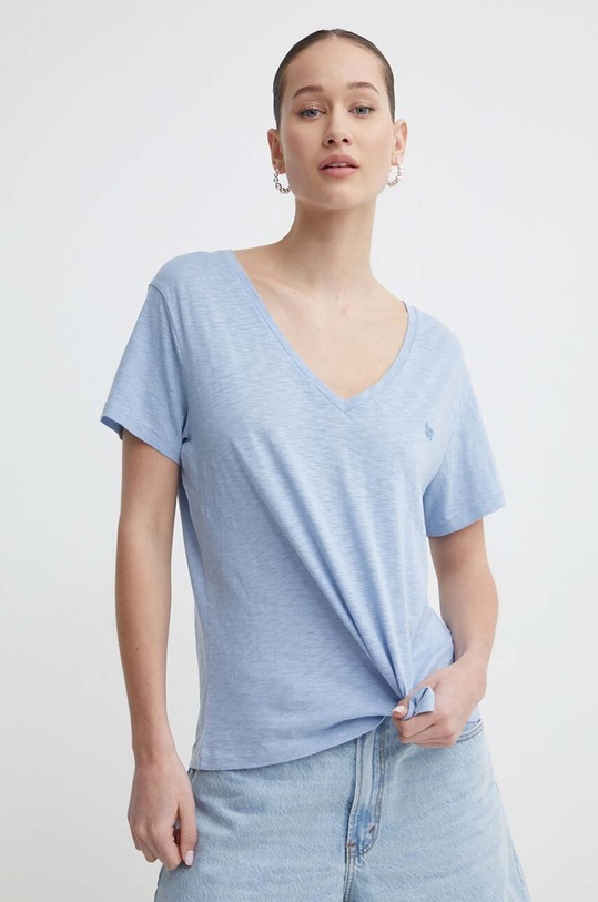 Tričko Superdry jednofarebný modrá W1011181A.5AX