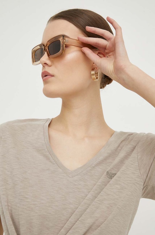 Superdry t-shirt beżowy W1011181A.1EX