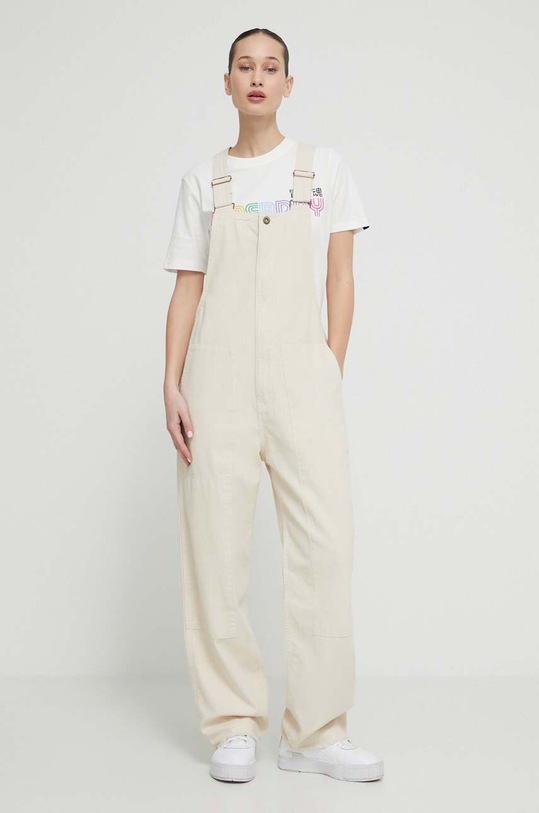 Bavlněné tričko Superdry W1011487A.39E béžová SS24