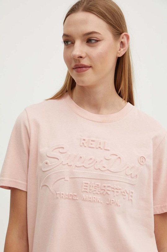 Superdry tricou din bumbac roz W1011397A.1WO