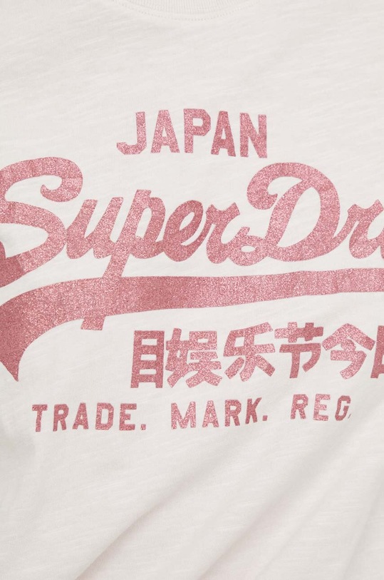 Bavlněné tričko Superdry W1011408A.1WQ růžová