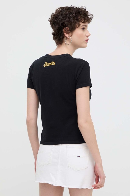 Oblečení Bavlněné tričko Superdry W1011419A.02A černá