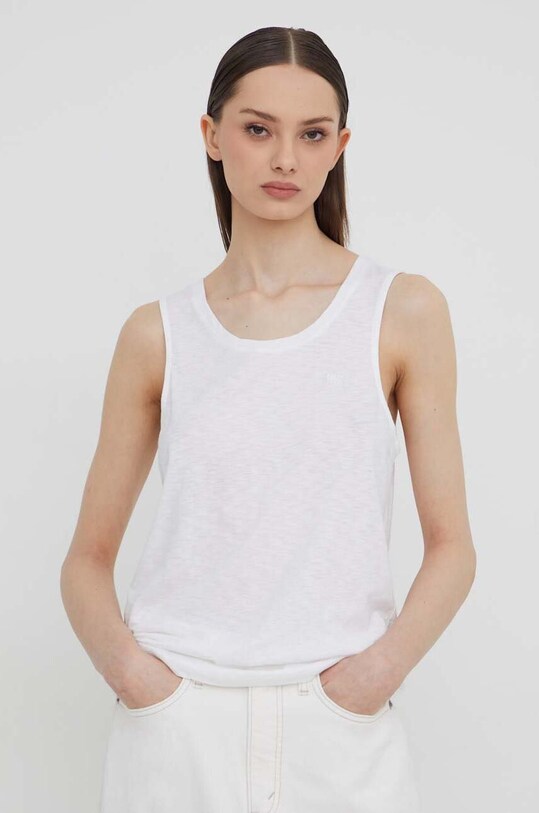 Top Superdry Brez vzorca bela W6011849A.01C