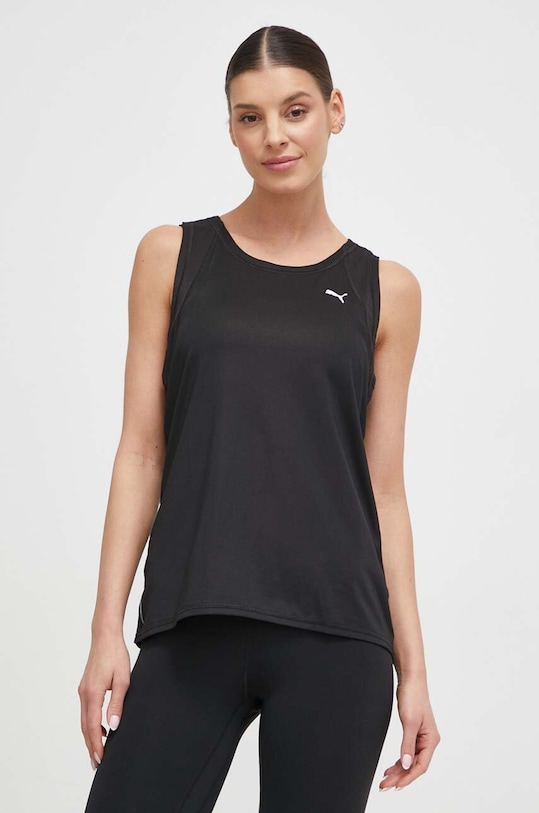 Puma top treningowy Favorite Favorite z elastanem czarny 520257