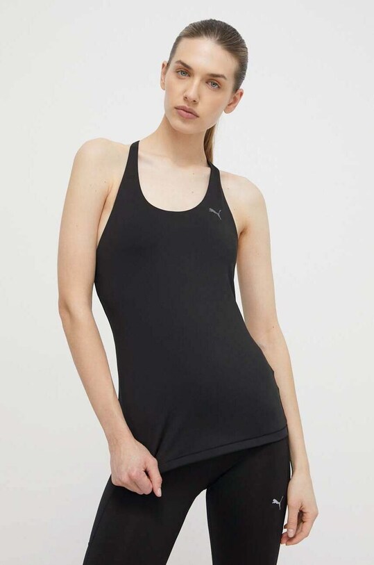 Топ для йоги Puma STUDIO ULTRABARE slim чёрный 524836