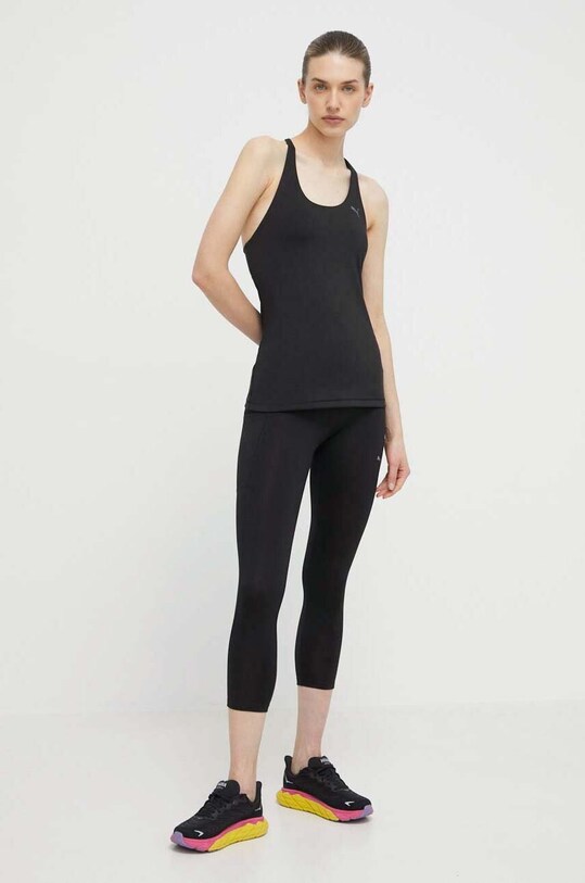 Puma top de yoga STUDIO ULTRABARE 524836 negru SS24