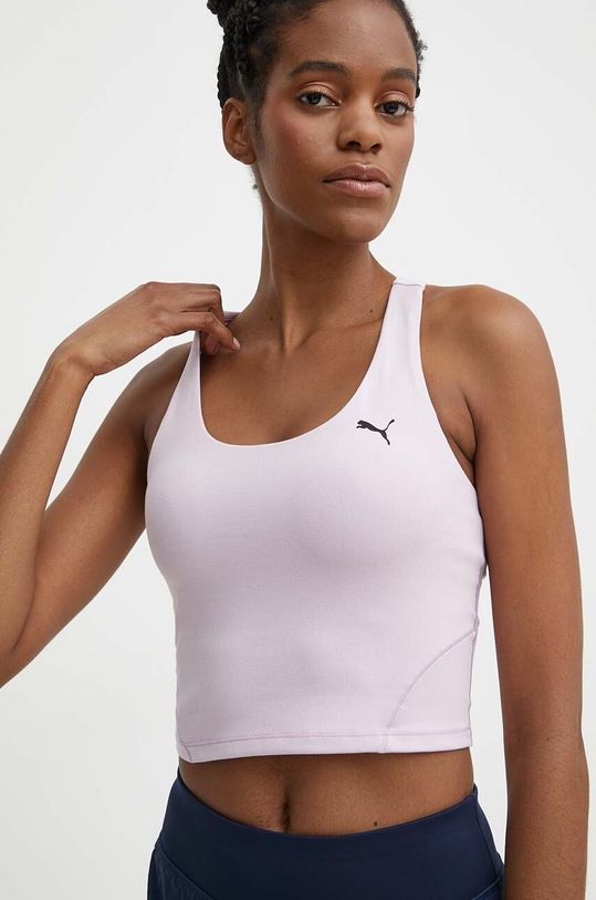 Top na jógu Puma Studio Foundation slim růžová 524843
