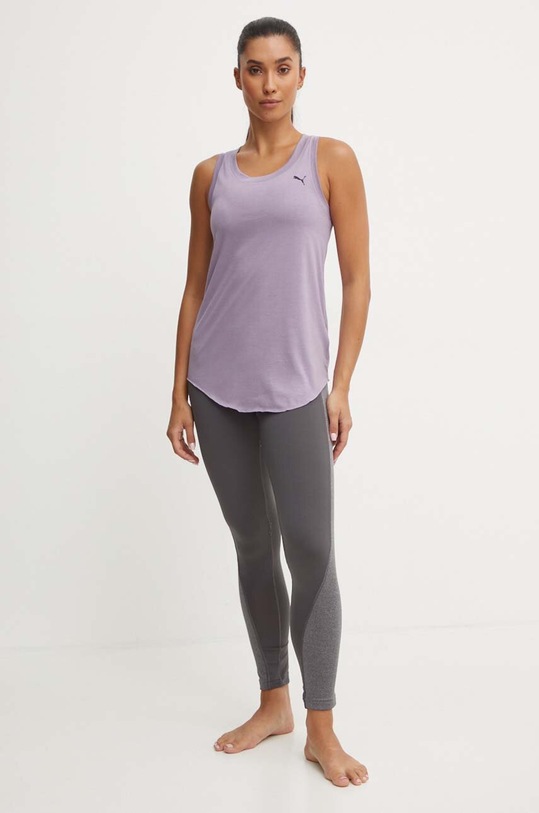 Puma top de yoga Studio Foundation 524844 violet AW24
