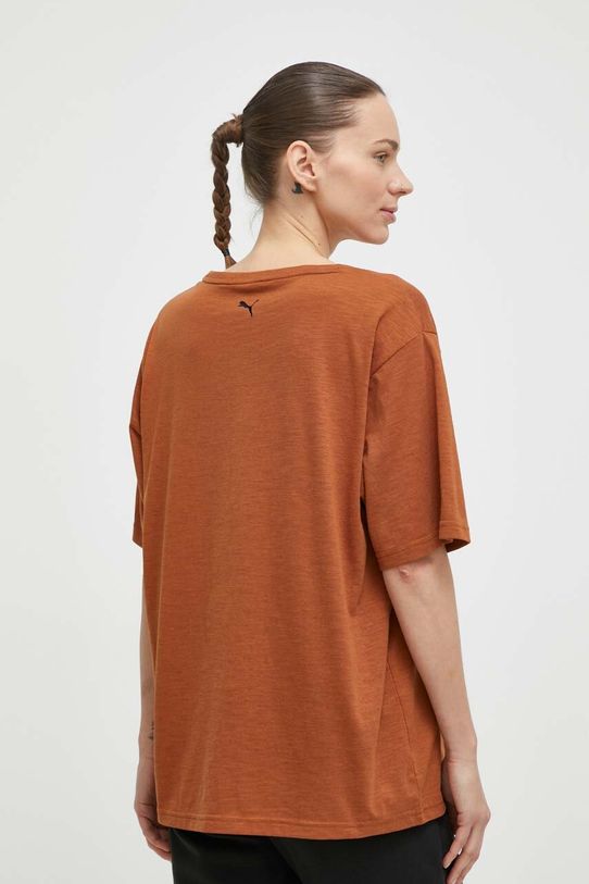 Puma t-shirt treningowy brązowy 525115