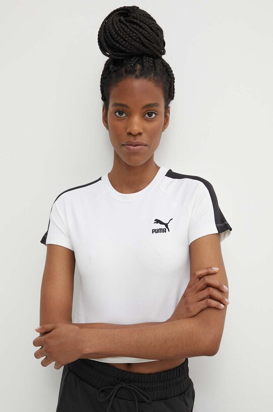 Футболка Puma Iconic T7 с эластаном белый 625598