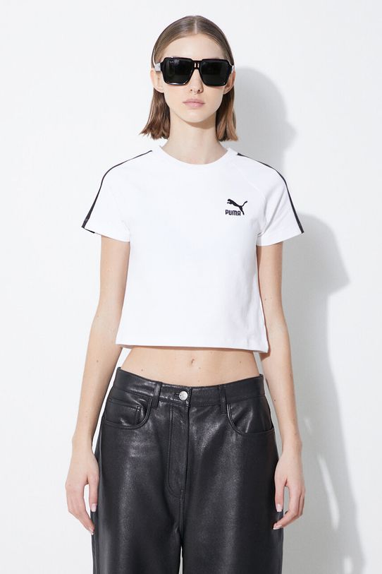 Puma t-shirt Iconic T7 okrągły biały 625598