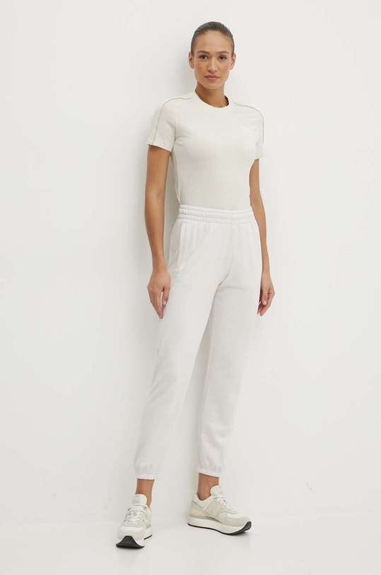Bavlněné tričko Puma HER 677883 béžová SS24