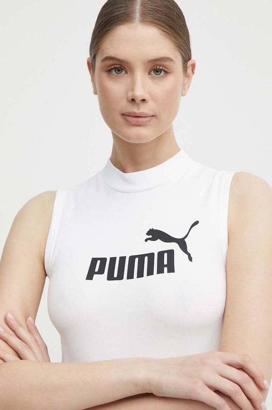 Puma top z elastanem biały 673695