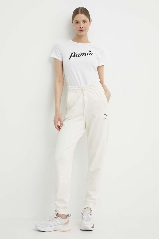 Pamučna majica Puma 679315 bež SS24