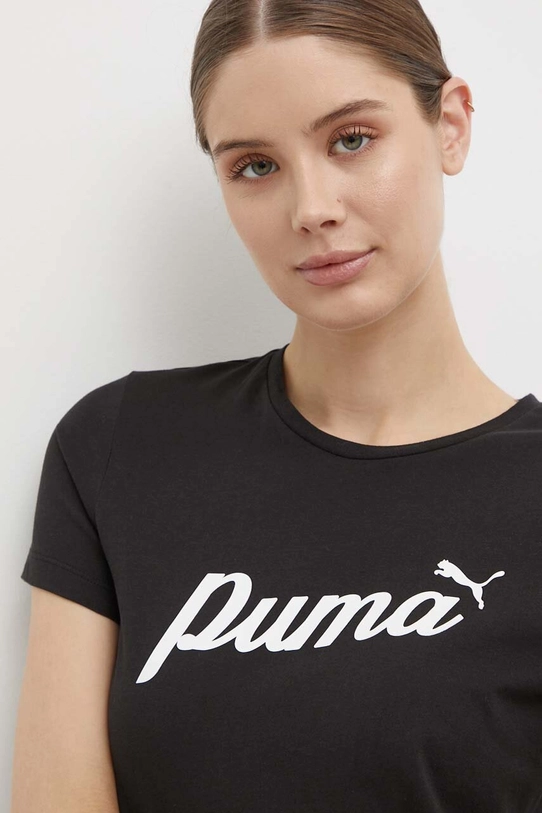 Bavlnené tričko Puma čierna 679315