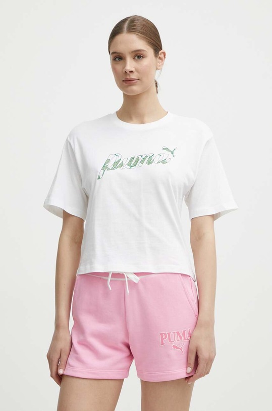 Хлопковая футболка Puma белый 680432