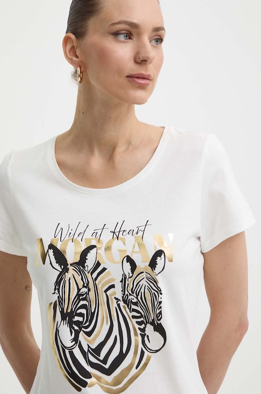 Tričko Morgan DHEART DHEART.OFF.WHITE béžová