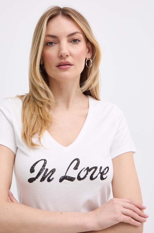 Morgan tricou DLAGON alb DLAGON.OFF.WHITE