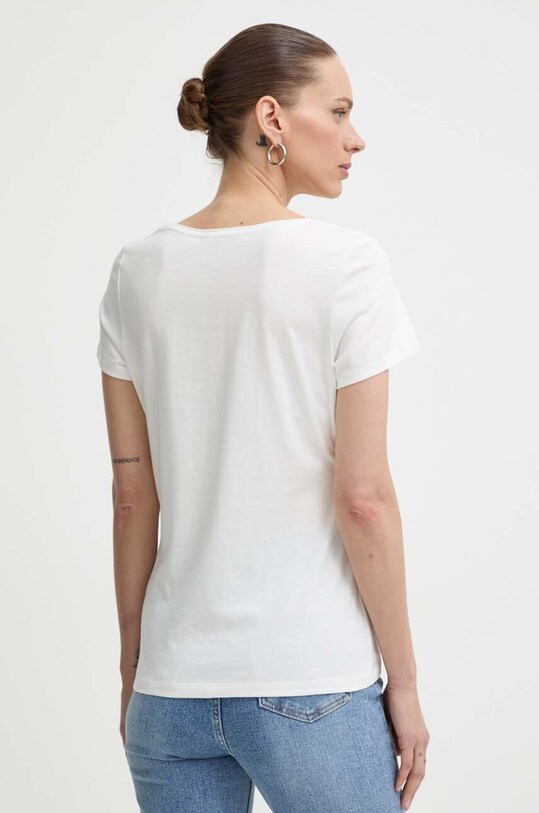 Îmbrăcăminte Morgan tricou DLOOKS DLOOKS.OFF.WHITE alb
