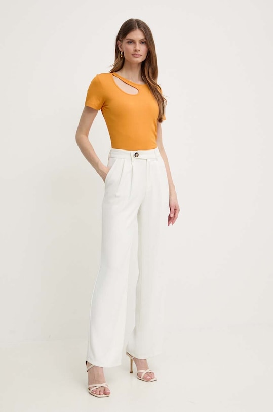 Футболка Morgan DVIL DVIL.MANGUE помаранчевий SS24