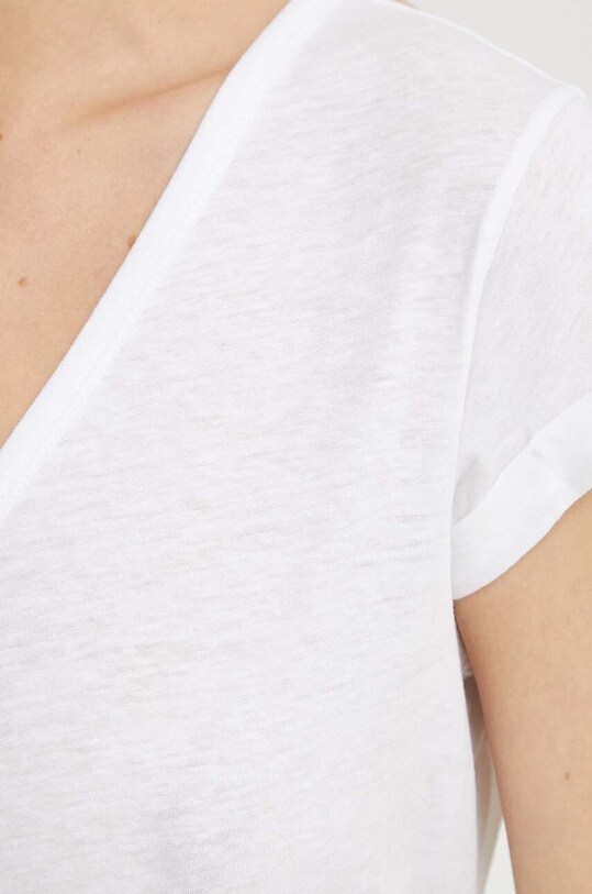 AllSaints t-shirt bawełniany Anna WM640Z biały