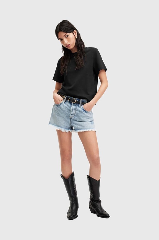 AllSaints t-shirt bawełniany LISA WM635Z czarny
