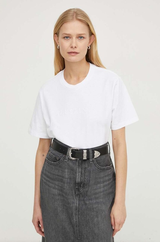AllSaints t-shirt in cotone PIPPA bianco WM109Z