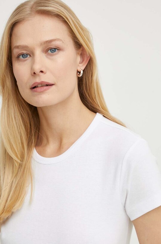 AllSaints t-shirt bawełniany biały WM526Z