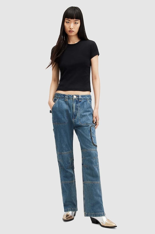 AllSaints tricou din bumbac STEVIE TEE WM526Z negru