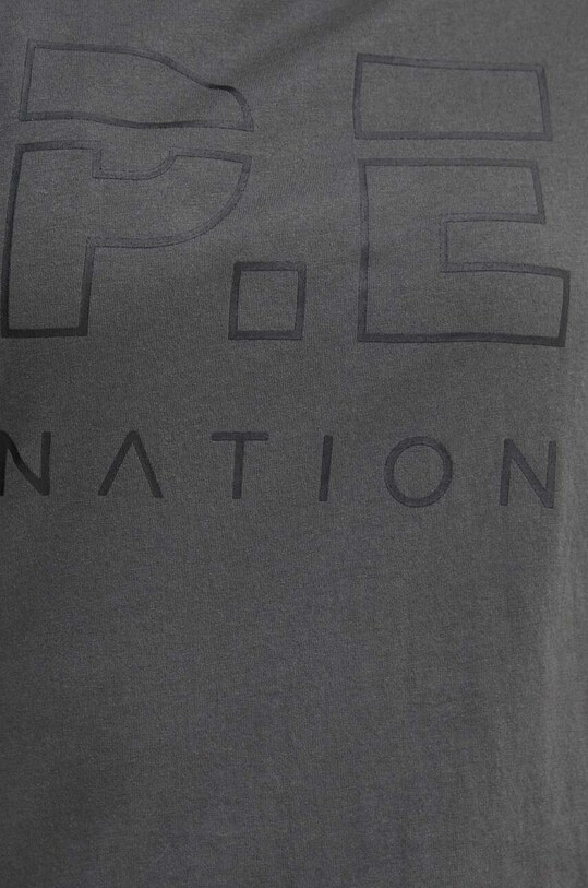 P.E Nation t-shirt bawełniany 241T144 szary