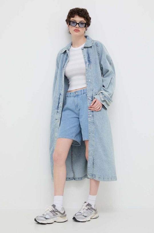 Hollister Co. top KI339.3477.214 albastru SS24