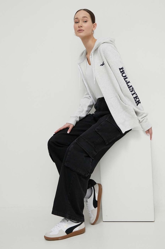 Μπλουζάκι Hollister Co. KI339.3489.100 λευκό SS24