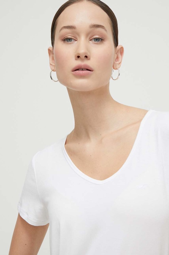 Μπλουζάκι Hollister Co. λευκό KI339.3489.100