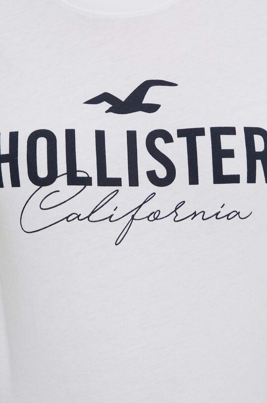 Hollister Co. pamut póló KI357.3198.100 fehér