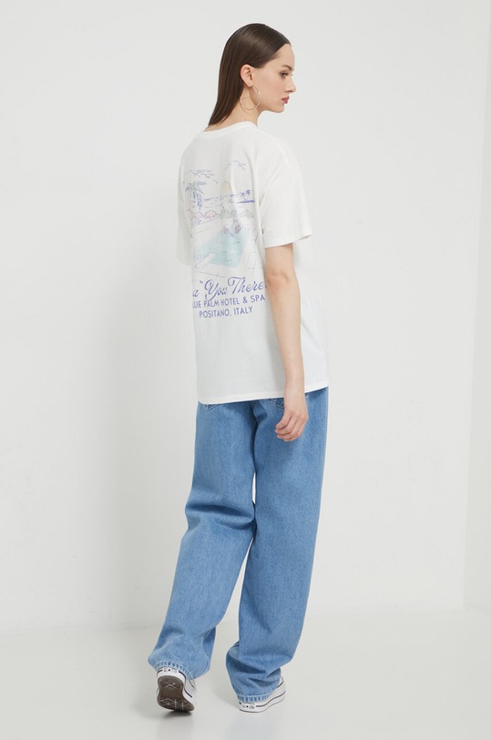 Oblečení Bavlněné tričko Hollister Co. KI357.3220.101 bílá